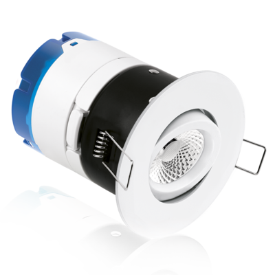mPro - Spot enc. LED basc. IP65 6W 60� 840 grad. CL2 BL + FF