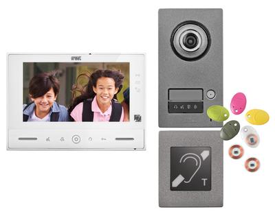 Kit Portier Video Note 2 Erp, Platine 1Bp Et Moniteur 7" + Boucle Magn�tique