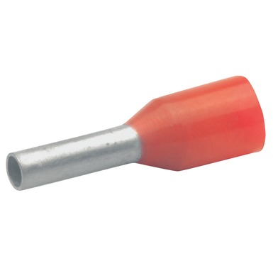 Embout de cblage isol rouge 1mm - longueur 8mm -selon NCF 63-023