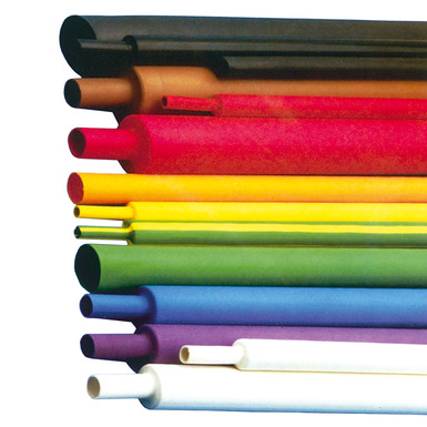 Gaine thermortractable  paroi fine, rtreint 2/1. Dimensions: 6,4/3,2mm-blanc