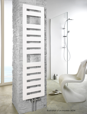 Karena Spa EC, robinetterie, Blanc RAL 9016, 889W, H 1750 mm / L 600 mm