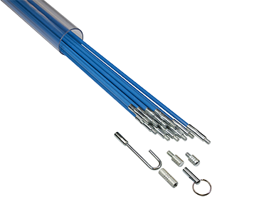 Kit baguettes de tirage 5mm, 10 x 1m, avec accessoires, en tube