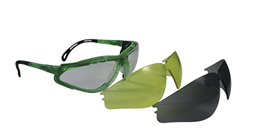 Lunettes de protection avec trois crans interchangeables