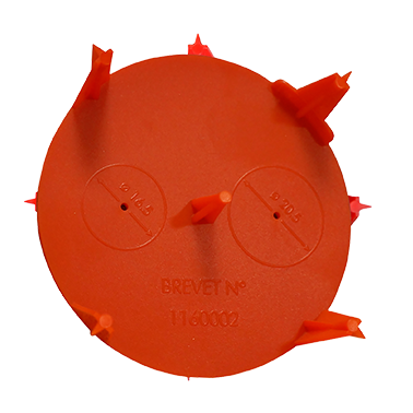 Plaquette de rebouchage des trous dans les parois creuses dia. 67-70mm. 20 p.