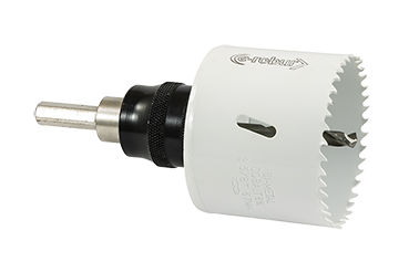 Scie trpan cobalt complte, arbre et foret  fixation rapide, 67mm