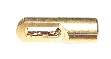 Oeillet de tirage � sertir pour aiguille nylon de 4 mm.