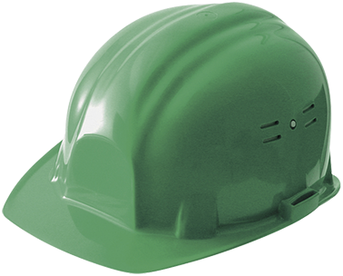 casque de chantier vert, EN397