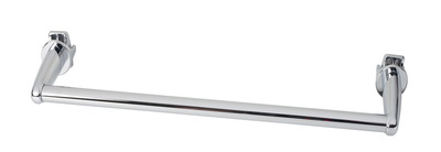 Barre support  embout chrome pour sche-serviettes lames plates