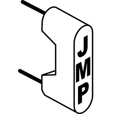 Sachet de 10 configurateurs BUS - JMP blanc/vert