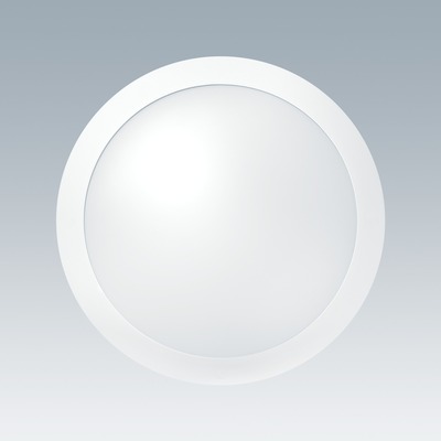 Hublot IP66 avec d�tection et temp�rature de couleur r�glable gr�ce � un bouton sur la platine LED � l\'int�rieur du produit: choisissez entre le blanc chaud (3000K) et le blanc neutre (4000K) en fonction de l\'application. Collerette 1/4 de tour et vis imp