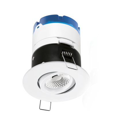 mPro - Spot enc. LED basc. IP65 6W 60� 830 grad. CL2 BL + FF