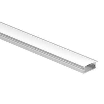 LEDline - Kit profile alum encastr et diffuseur opale 2 mtres + embouts