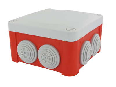 Bote OPTIBOX rouge 9601/4T. 100x100x52