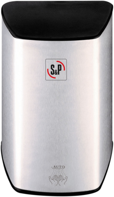 S�che-mains m�tallique � air chaud �conome