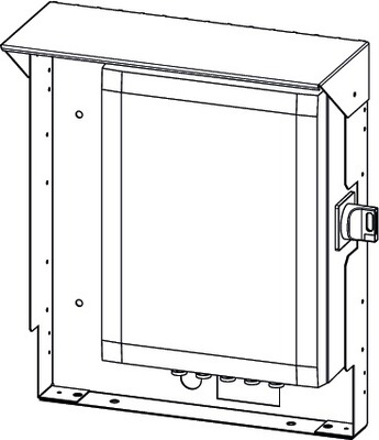 Support terrasse pour les coffrets de relayage AXONE = 190 mm T0