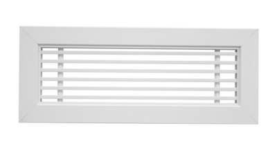 Grille lin�aire de soufflage/reprise, blanc, 170 � 500 m3/h, D 300 x 100 mm