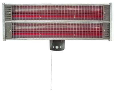 Rglette infrarouge murale, dt. de prsence, montage int/ext, 1200/2400W