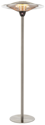 Colonne infrarouge parapluie, 2 lampes halognes 1200/1800/3000 W, HT 210 cm