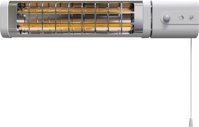 Rglette infrarouge murale, dtection de prsence, cde  cordelette, 750/1500W