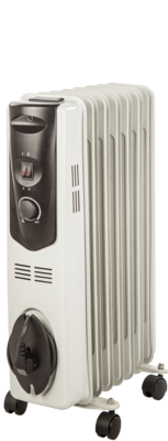 Radiateur  bain d'huile, puissance 1500 W, superficie de chauffe 10 m2 classe I