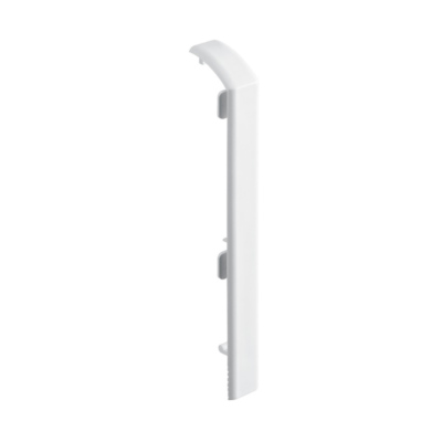 Joint de couvercle recouvrant - Pour plinthe Keva 125mmx20mm - PVC Blanc Artic