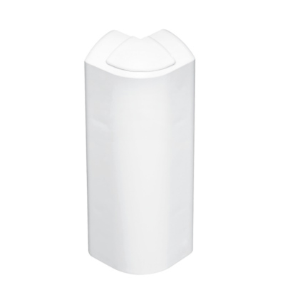 Angle ext�rieur variable +ou-10�- Pour plinthe Keva 125mmx20mm - PVC Blanc Artic