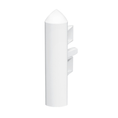 Embout droit ou gauche - Pour plinthe Keva 125mmx20mm - PVC Blanc Artic