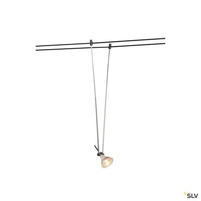 TELESKOP, spot pour c�ble tendu, MR16, 21-51cm, noir