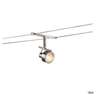 SALUNA, spot pour c�ble tendu, MR16, chrome
