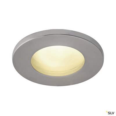 DOLIX OUT, rond, QPAR51, GU10, encastr, argent, max. 50W