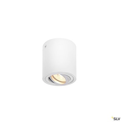 TRILEDO, plafonnier int�rieur, simple, rond, blanc, GU10/LED GU10 51mm, 10W max
