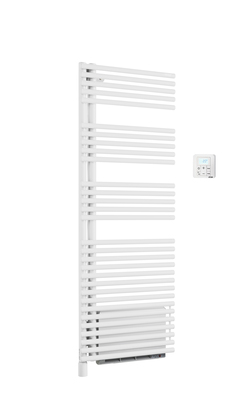 Cala Twist Air EL gauche, Blanc RAL 9016, 750W, H 1476 mm / L 496 mm