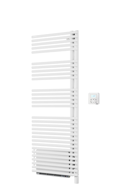 Cala Twist Air EL droite, Blanc RAL 9016, 750W, H 1476 mm / L 496 mm