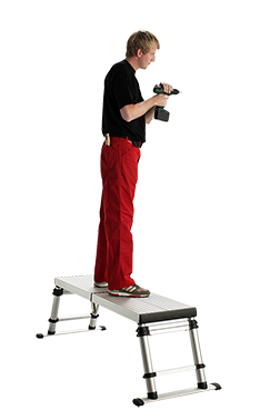 Plate forme tlescopique hauteur rglable 0,5-0,88m, 150x62cm.