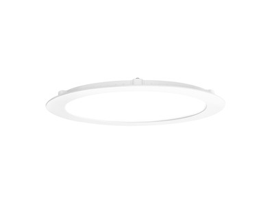 FLAT LED - Downlight plat, rond, fixe, blanc, 110, LED intg 20,4W 4000K 1900lm