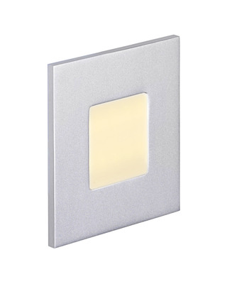 BALIZ 2 - Encastr Mur carr, fixe, gris, LED intg. 1,8W 2400K 30lm