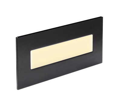 BALIZ 3 - Encastr� Mur rectang., fixe, noir, LED int�g. 3,8W 2400K 100lm