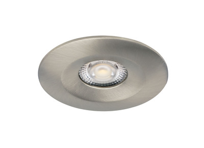 Encastr� IP20/44, aluminium nickel, fixe, alimentation int�gr�e LED 5W 450lm, temp�rature de couleur r�glable 3000/4000K (CCT), dimmable par coupure de phase, 25000h