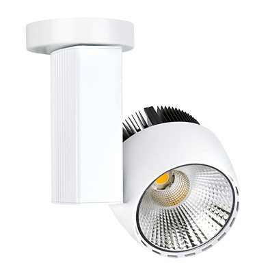 IKAR 01 - Proj. s/pat�re, blanc, angle 36�, LED int�g. 42W 4000K 3800lm