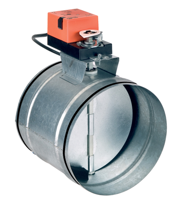 Rr 125 m1 - registre d'equilibrage motorise 2 positions 0-100% diametre 125