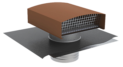 Ct 250 tuile - chapeau de toiture rouge pour sorties conduits diamtre 250