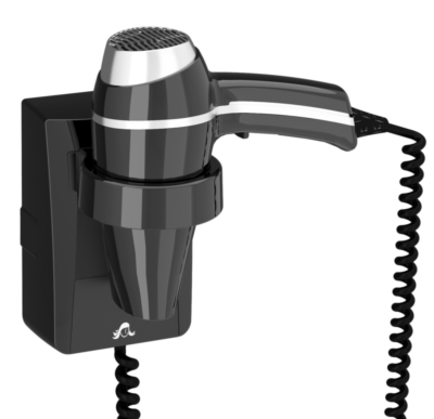 S�che-Cheveux CLIPPER II noir + support base