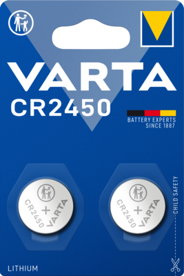 Pile lithium CR2450 - 3V. Blister x2