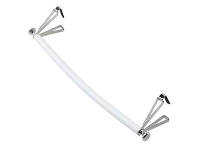 Accessoire sche-serviette barre galbe blanc 485mm