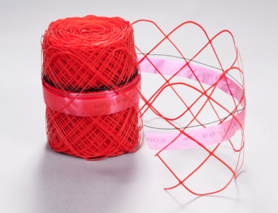 Grillage rouge 100m non dtectable. signalisation, reprage des rseaux enterrs