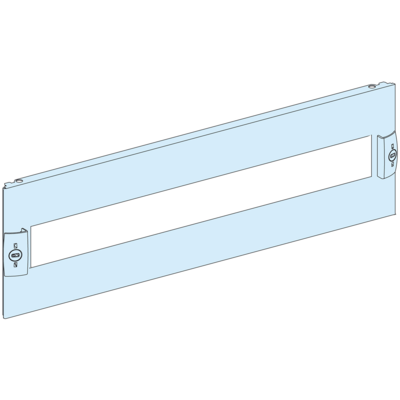 PrismaSeT G - Plastron modulaire d�coup� - 3M - L600-RAL9003