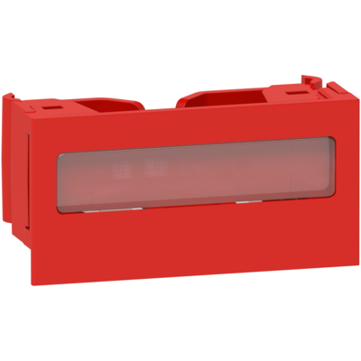 OptiLine 45 - clip de verrouillage pour goulotte - porte etiquette - rouge