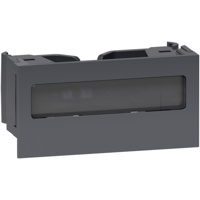 OptiLine 45 - clip de verrouillage pour goulotte - porte etiquette - anthracite