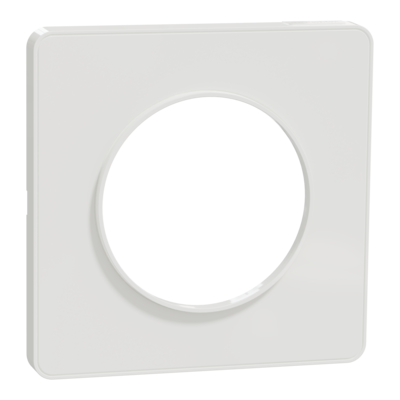 Odace Touch - plaque 1 poste blanc