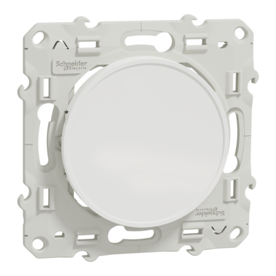 Odace - Obturateur - Fixation par vis - blanc RAL 9003 - brillant - Livr� avec couvercle de protection peinture - qt� 10 - IK04 - IP21 D - sans halog�ne